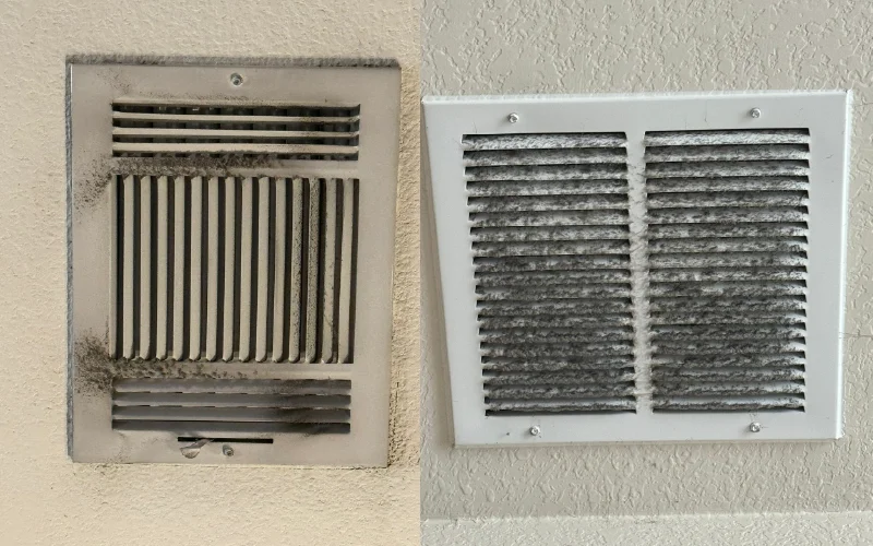 image of moldy hvac air vents
