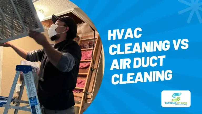 hvac cleaning vs air duct cleaning