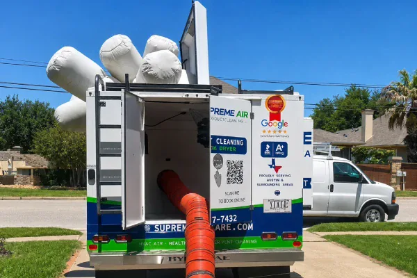 Supreme air care hypervac truck cleaning commercial space