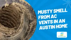 musty smell from AC vents