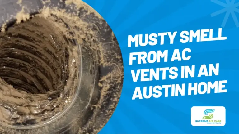 musty smell from AC vents